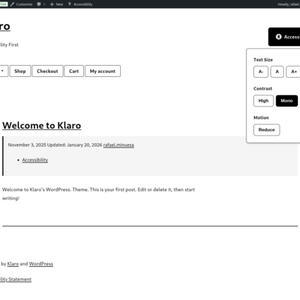 Klaro screenshot