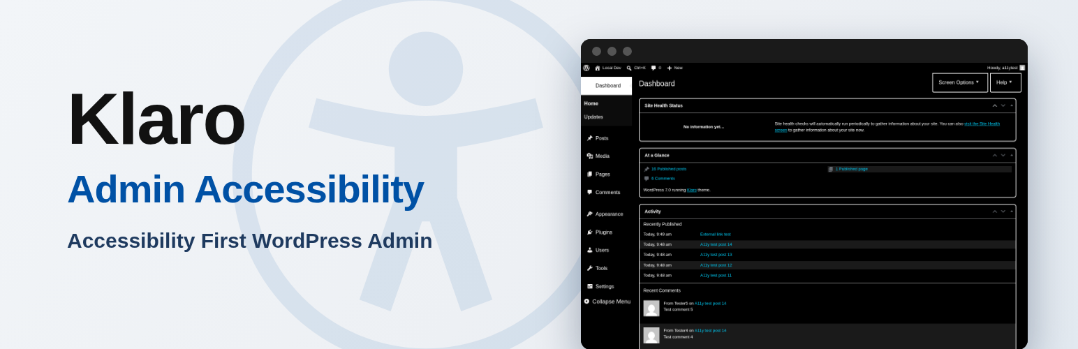 Klaro Admin Accessibility 1 Klaro Admin Accessibility banner