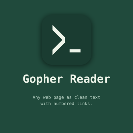 Gopher Reader logo