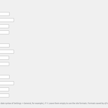 qTrad, names, locales and date formats of each language